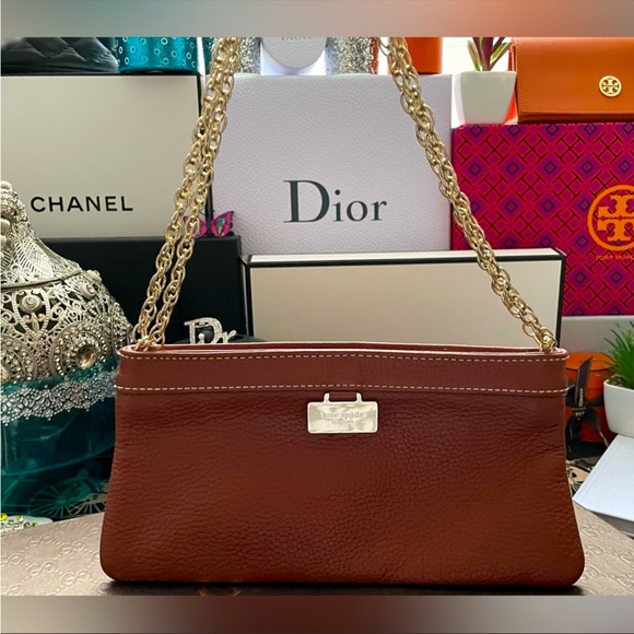 ✨KATE SPADE✨♠️ GOLD CHAIN ARM BAG - Picture 3 of 7